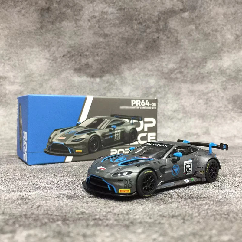 

Pop Race 1:64 Model Car AM Vantage GT3 R-Motorsport 2019-Matt Grey