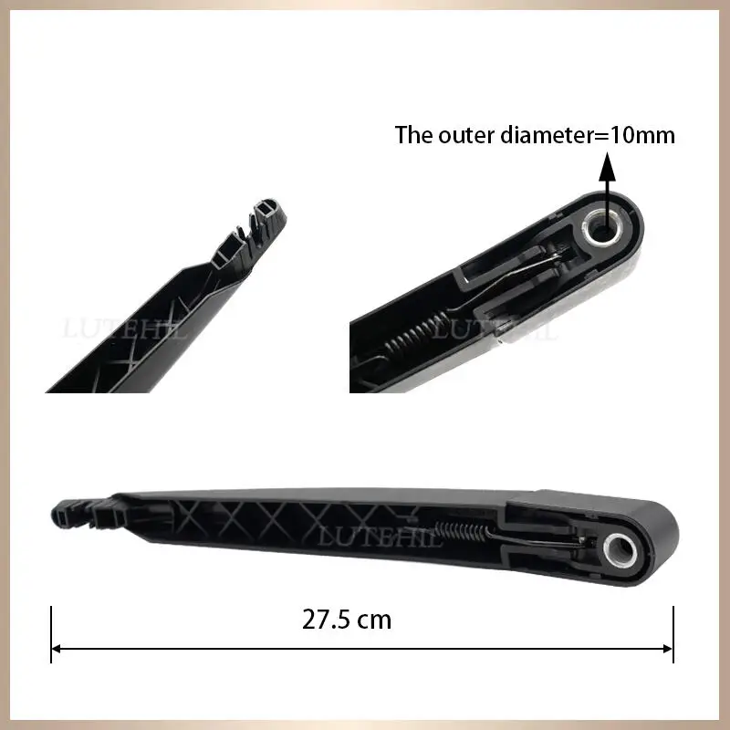Wiper 14" Rear Wiper Blade & Arm Set Kit For Kia Carens 2003-2012 2004 2005 2006 2007 2008 UN Windshield Windscreen Rear Window 3
