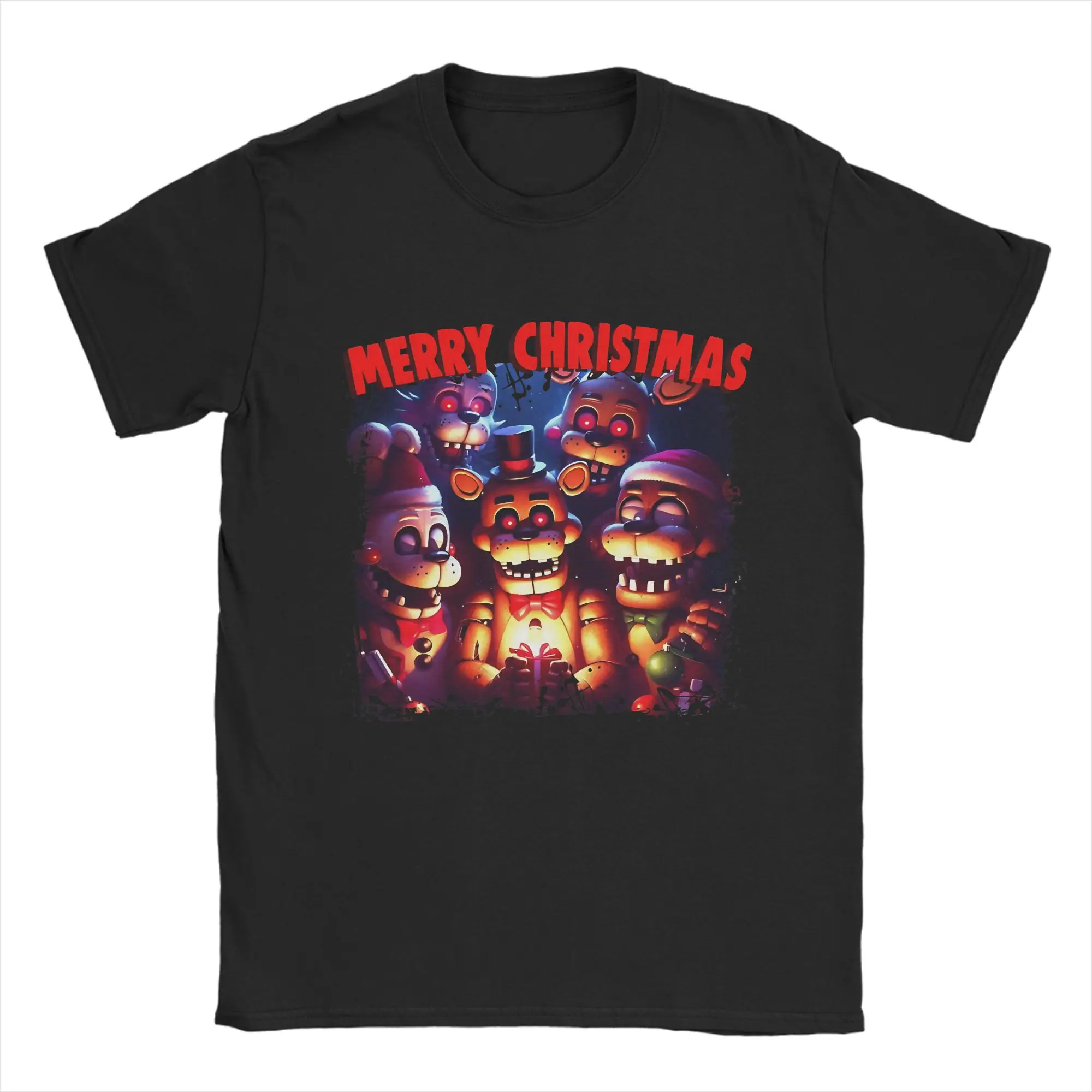 FNAF Meme Pure Cotton Casual Unisex T-Shirt - Round Neck Short Sleeve