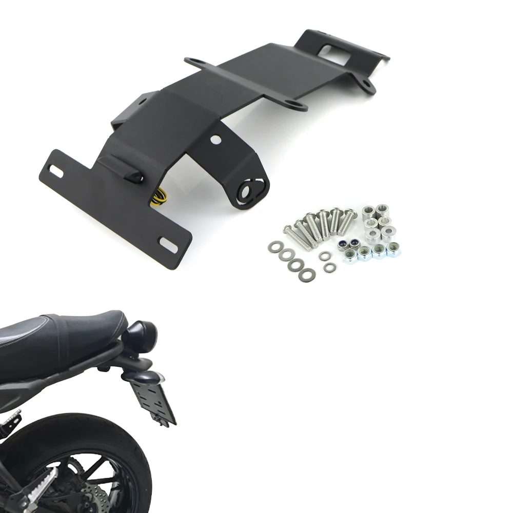 Fender Eliminator kit License Plate Holder Bracket Yamaha XSR700 XSR 700 2015-2025 Motorcycle Tail Tidy License Plate Holder Motorcycle License Plate Holder