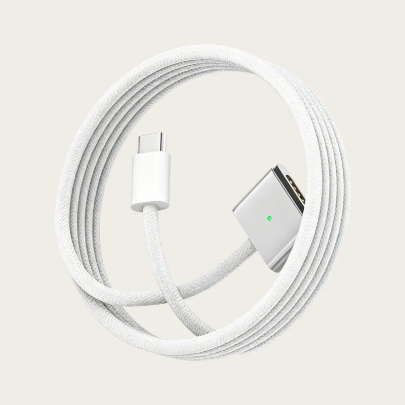High-Power 140W USB-C Fast-Charging Cable - 2M Durable Braided Magnetic Cord