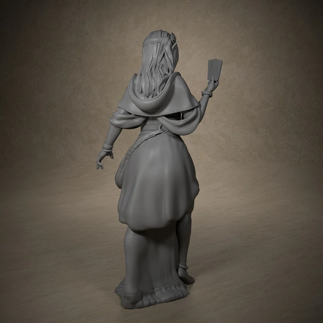 Fortune Teller Miniatures Unpainted Miniatures for DND Tabletop and Role Playing Games Room Decoration 2