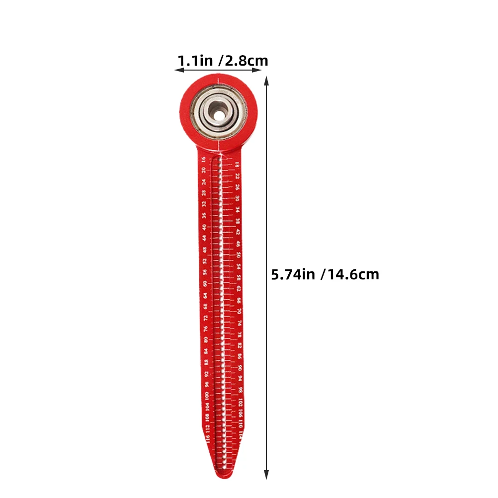 2pcs Mini Aluminum Alloy Compass Ruler For Woodworking Precision Circle Drawing Tool Multifunctional Drafting Ruler