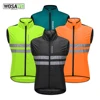 WOSAWE Men's Cycling Windbreaker Vest Lightweight Windproof Cycling Gilet Breathable Wind Coat Reflective 1