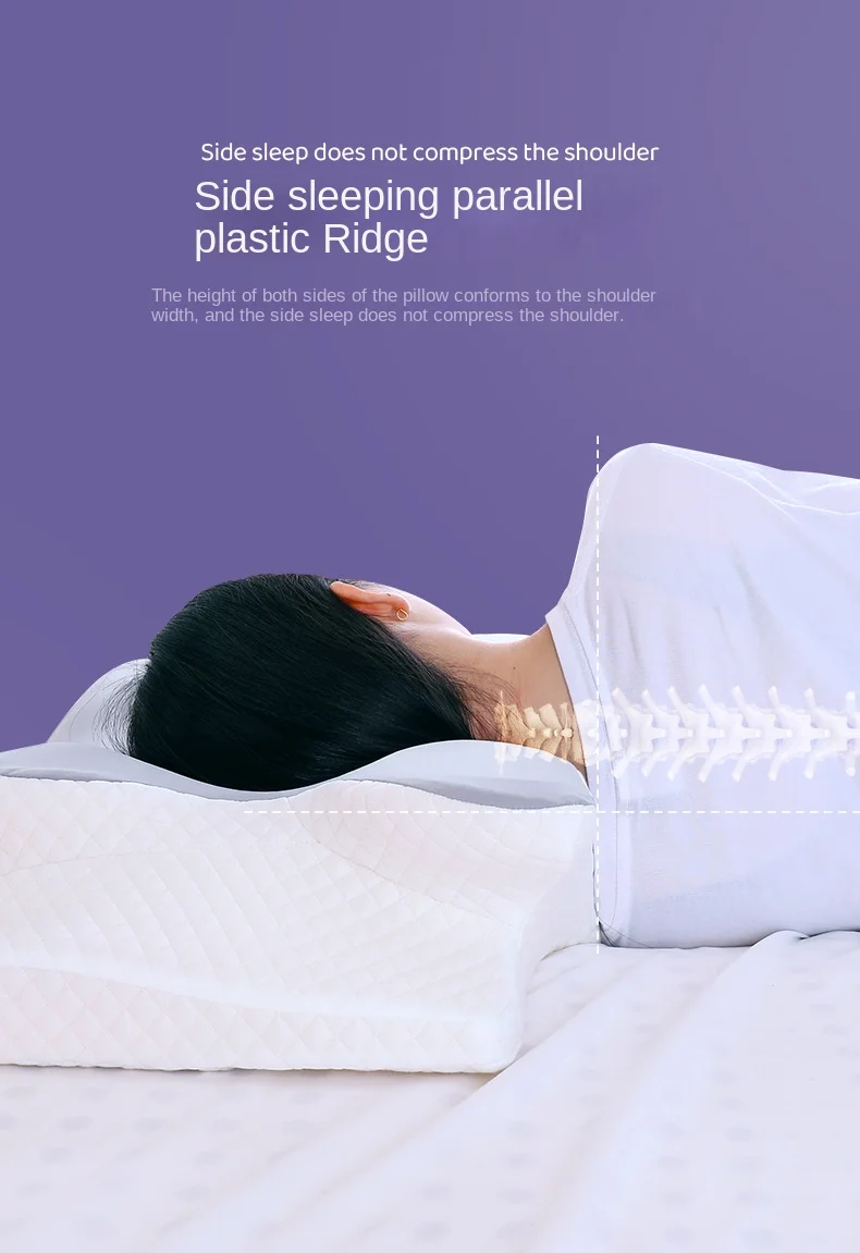 Memory Foam Cervical Pillow for Neck Pain Relief - Anti-Snore Pillow