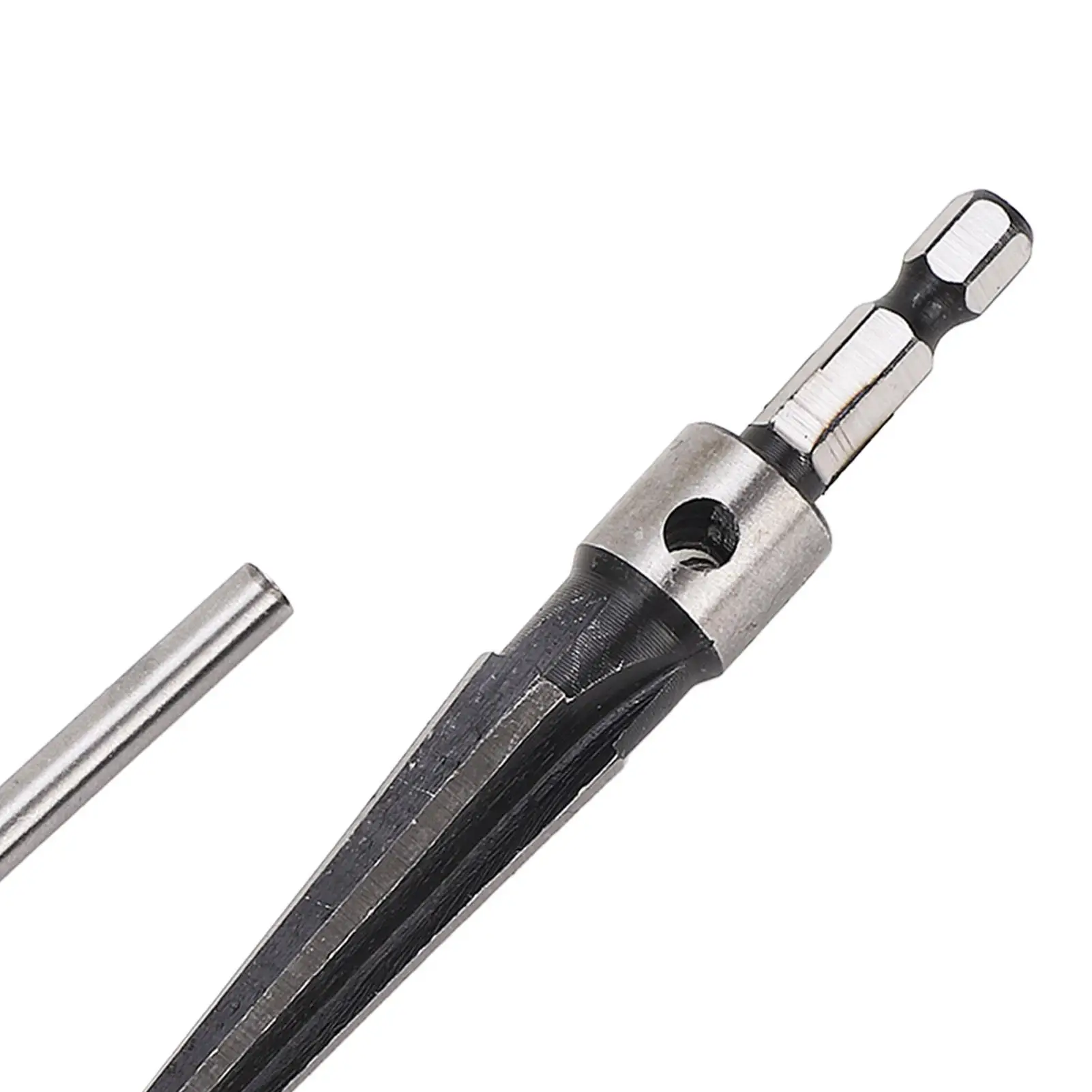 5-16mm 3-13mm Tapered 6 Flute Hole Reamer with Hex Shank & T-Handle for Woodworking - Precision Tool 4