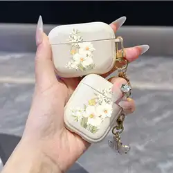 Adorable Protective Headphone Case with Hooks - Airpods 4 (Lvory)