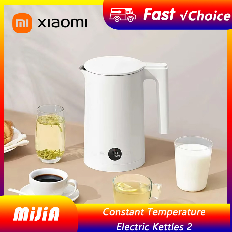 XIAOMI Mijia Thermos Electric Kettle 2, 220V 1800W Fast Water Boiler Smart Temperature Control and Display Tea Coffee Pot 1.5L