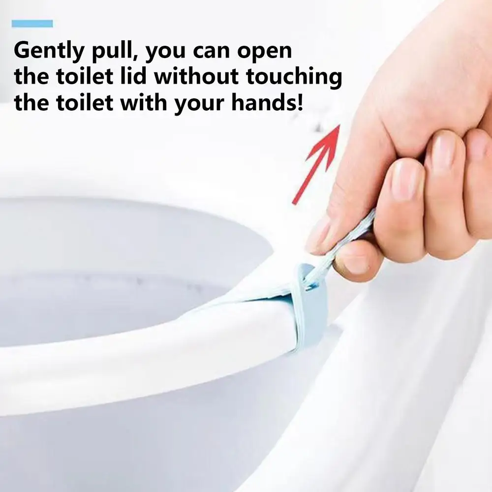 Description Picture 6 of itemSilicone Toilet Seat Handle Sanitary Toilet Seat Lifting Handle Free Adjustment Avoid Touching Toilet Seat Bathroom Accessories