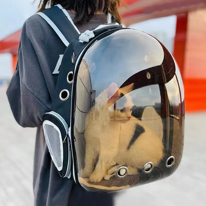 Pet carrier bag, pet carrier backpack, pet bag, Pet Cat Dog Going Out Carrying Bag Space Capsule Backpack Cage Transparent Breathable Waterproof Portable