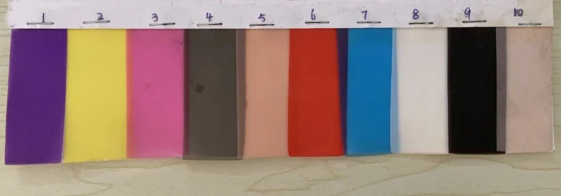 0.3mm 두께의 다채로운 무광 합성 TPU 가죽 소재