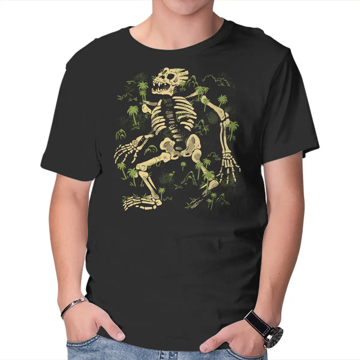 Primate Titan Fossili Anime Graphic T-Shirt Per Uomo Abbigliamento Donna Manica Corta Tees Y2K Nuovi Arrivi Unisex Summer