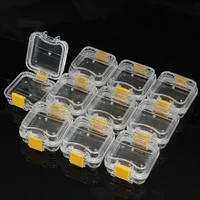 Lot de 10/50 sacs de rangement pour petites couronnes dentaires avec film transparent souple à l'intérieur – Matériel de stockage pour prothèses dentaires en plastique – Outil pour dents 1