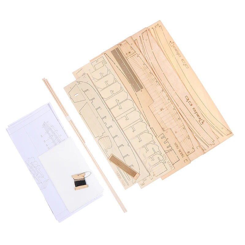 Military Ship Model Chinese Sand Boat Wooden Assembly Model Kit DIY Handmade Antique Ship Model