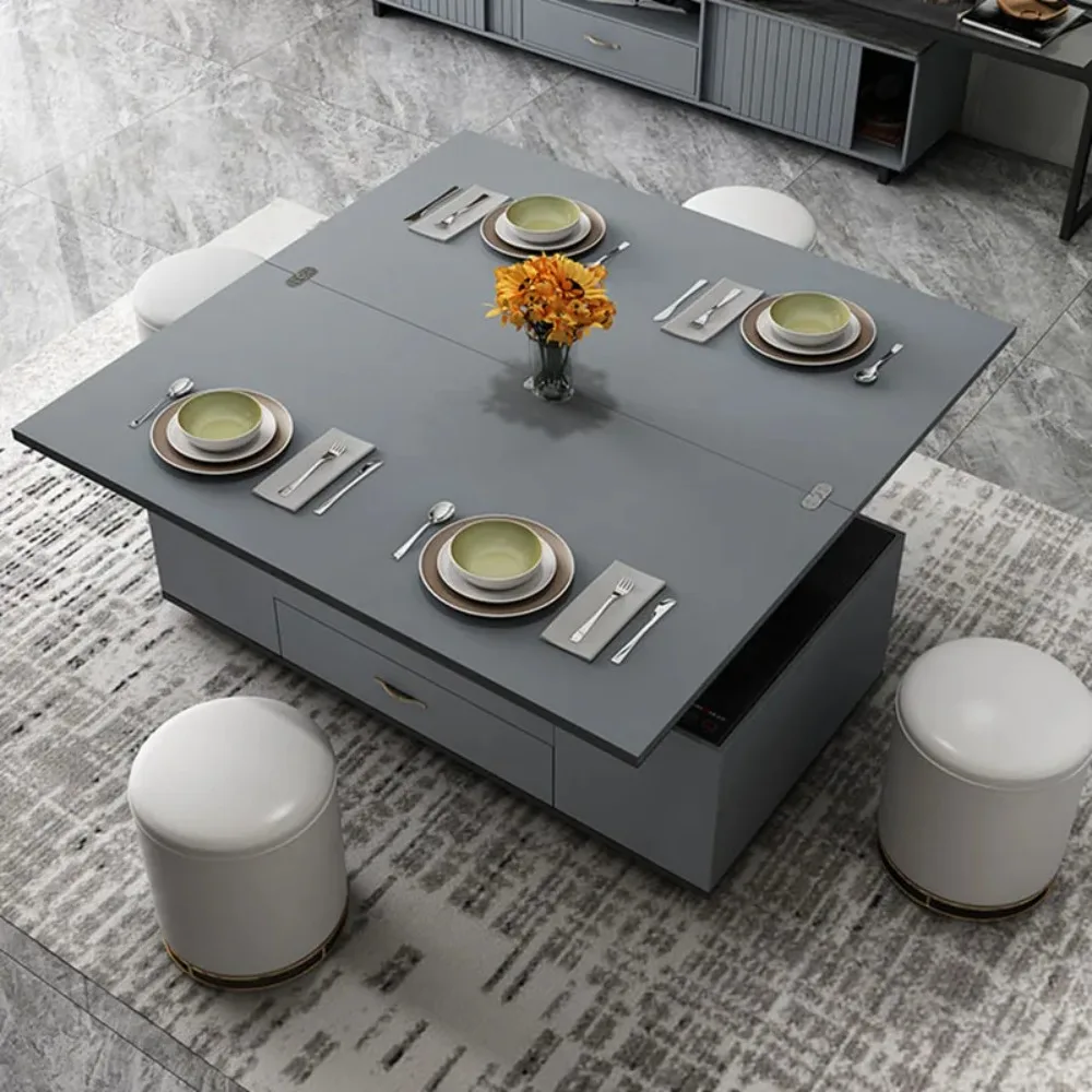 

Multi Function Lift Top Coffee Table Modern Storage Hotel Luxury Side Table Nordic Rectangle Mesa De Cantobedroom Furniture