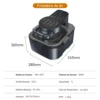 New Visual Air Fryer Home Intelligent 9L Large-Capacity Automatic Air Fryer Without Oil Intelligent Oven Integrated Machine 6