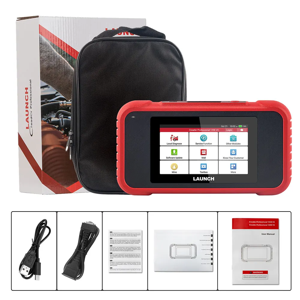 LAUNCH Creader CRP129E V3.0 Deutscher OBD2-Scanner ENG ABS SRS AT 4 System DPF TPMS SAS Öl 12 Reset Fahrzeugdiagnosegerät CAN FD DOIP-Erweiterung – Detail 17