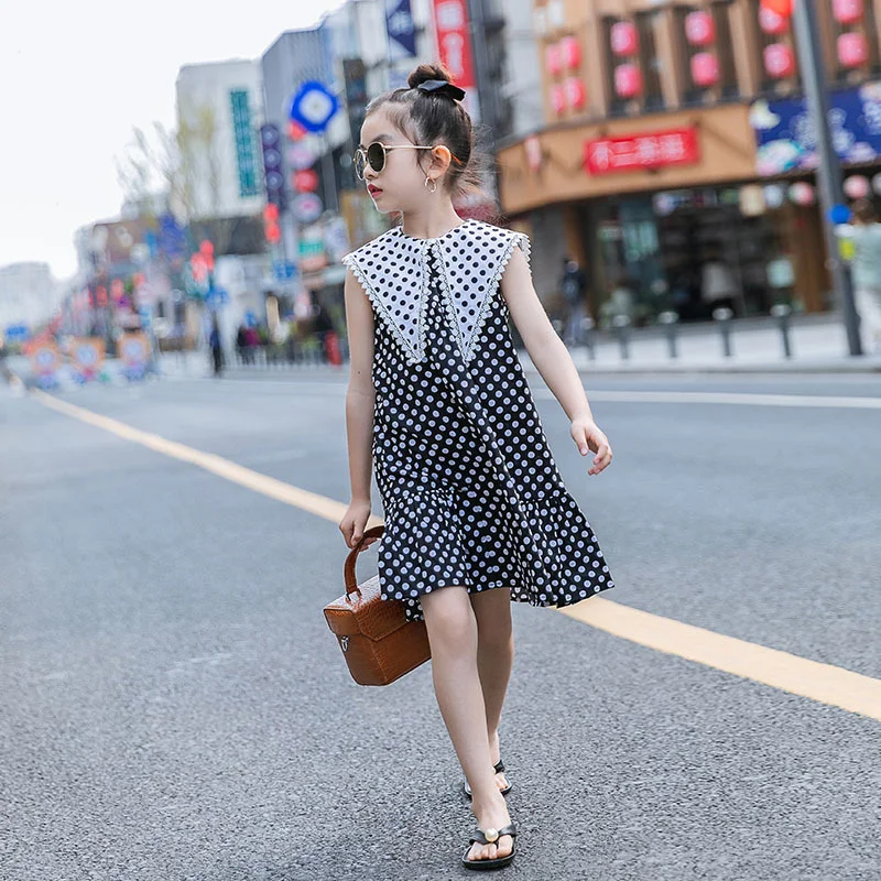 

Little Clothes For Teen Girls Clothing Summer 2022 New Fresh Korean Skirt Foreign Princess Plaid Ruffle Dress Elegant
