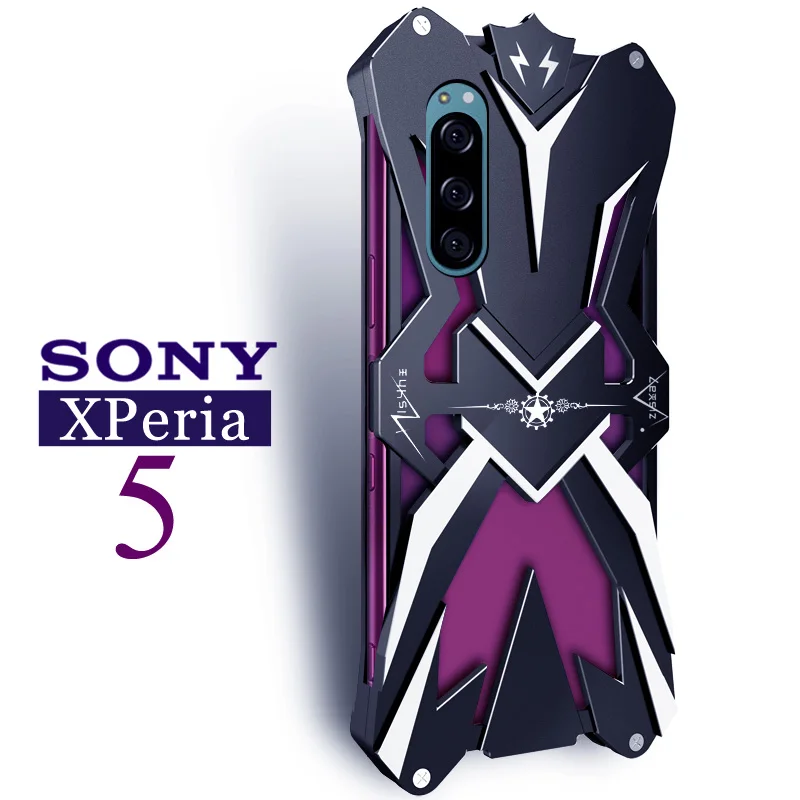 

New Metal Steel Machinery Thor Heavy Duty Armor Aluminum Phone For Sony Xperia 1 5 10 Ii Iii Iv CASE Cover