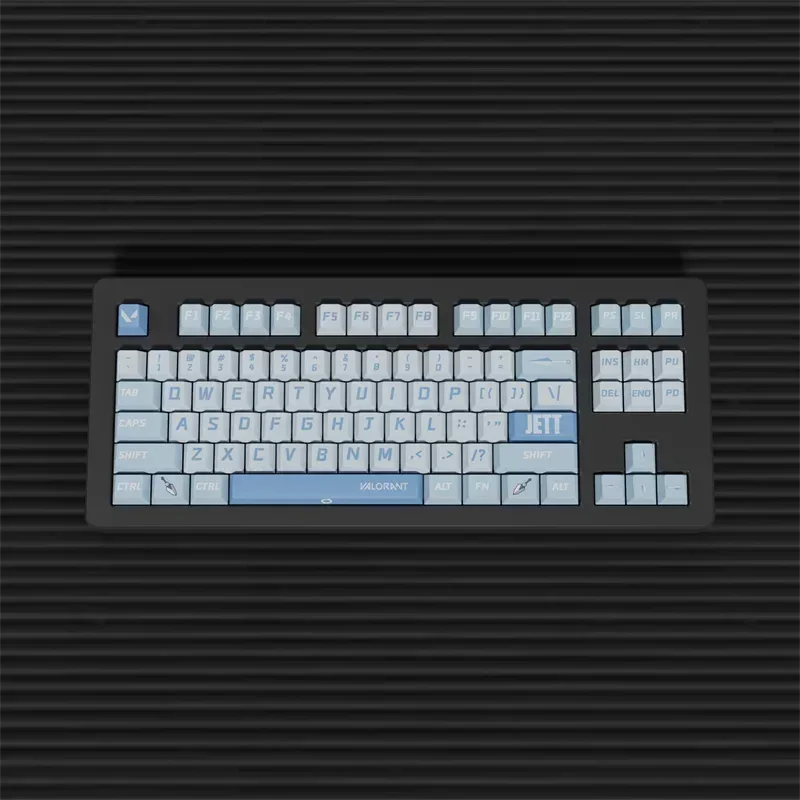 Valorant-custom Anime Keycap Grupo 108 Chaves Pbt Dye Subbed Perfil Cereja Teclado Mecânico Gaming Acessórios - Imagem 3