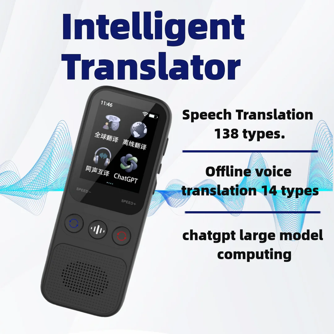 Language Translator Device, Two Way Real-Time Voice Translation, Support 138 Languages, Accurate fflin for Travel
