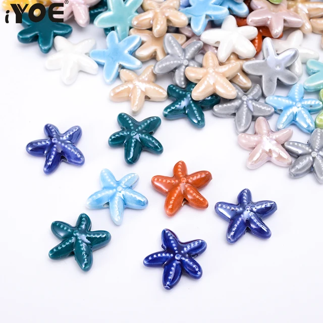 Starfish Ceramic Beads for Jewelry Making 1