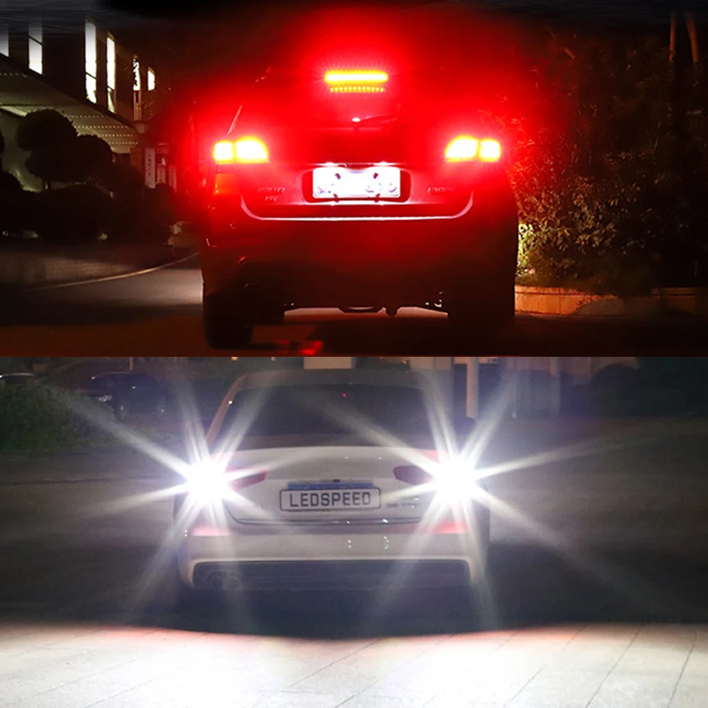 BMTxms 2PCS 1156 BA15S P21W LED  극ũ ְ   Canbus ڵ ڵ   DRL   ȣ  