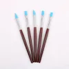 5Pcs Rubber Pen Tip Pen Eraser Multifunctional Wooden Handle Rubber Tip Brushes Multiple Pen Heads Clay Carving Pen 4
