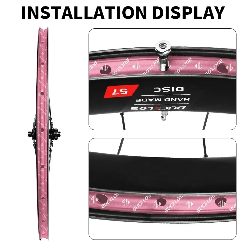 Bicycle Tubeless Rim Tape BUCKLOS 10M 17/19/21/23/25/28/30/32/35mm Width Bike Wheel Rim Stripe MTB Road Bike