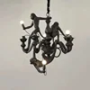 2024 ModernNordic Creative Hemp Rope Pendant Pendant Light Resin Monkey Light Bedroom Children's Room Home Decoration 3