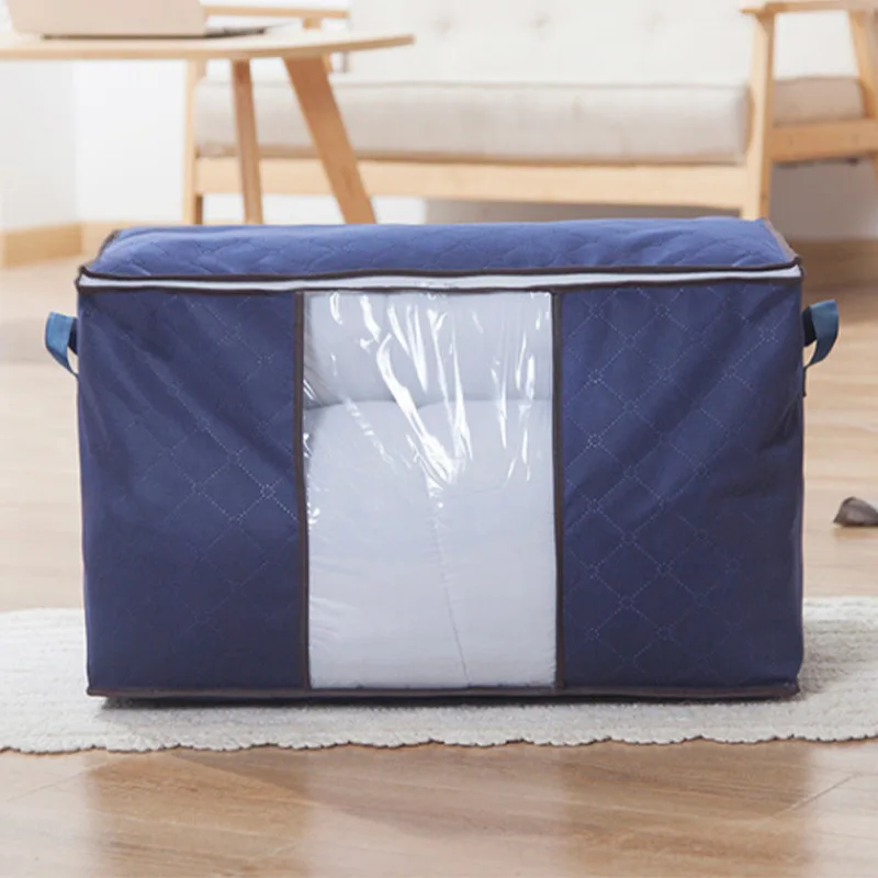 Clothes Storage Bins Foldable Closet Organizer Storage Containers with Durable Handles Thick Fabric for Clothing, Blanket 3