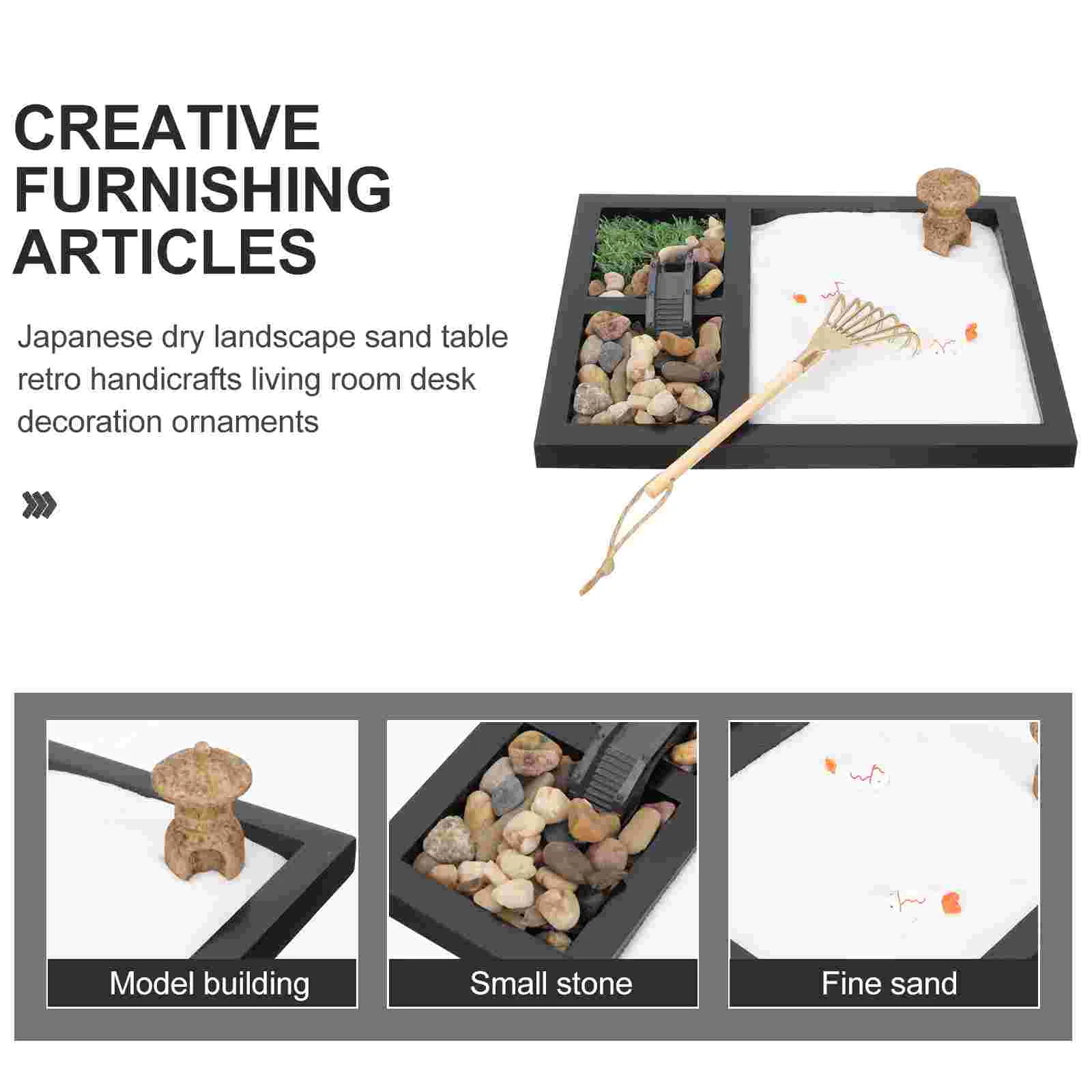 Zen Sand Table Ornament Household Artware Decorative Sandbox Adornment Microlandscape Desktop The Gift 5