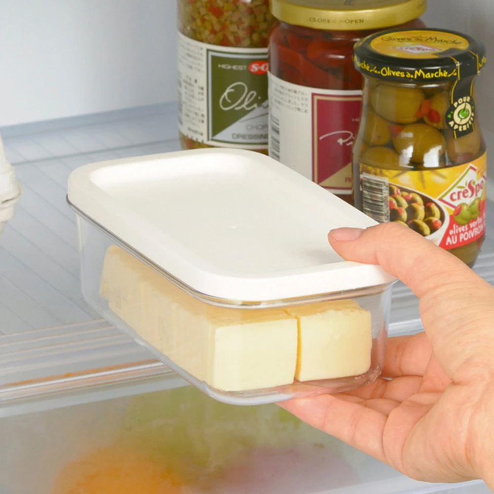 Refrigerator Butter Dish Box With Lid Slicer Case Knife Gadget Kitchen Sealing Storage Dish Butter Cutting Machine Cheese Keeper