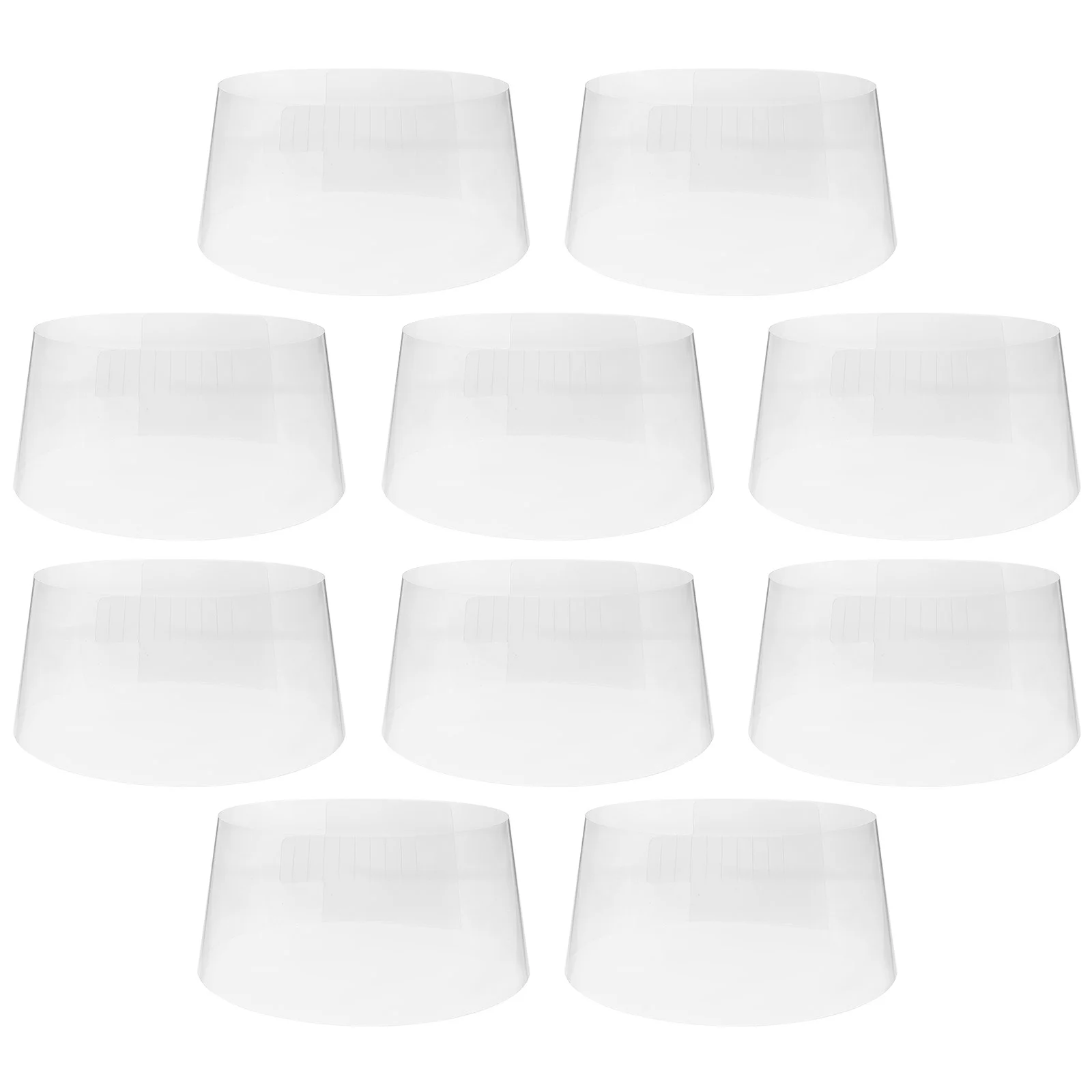

8-20pcs Plastic Hat Stands Hat Package Support Hat Display Holders Dome Hat Shape Protector Holder PVC Hat Display For Home Shop