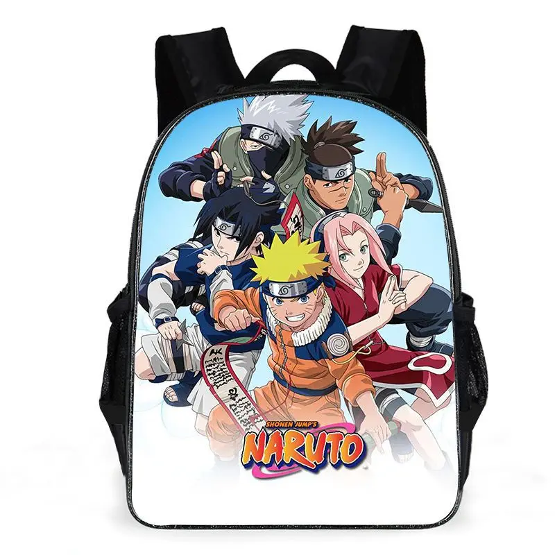 Dejavyou 1 Set of Anime Naruto Starry Sky Youth Student School Bag Three-Piece Backpack, Boy's, Size: Small, Blue
