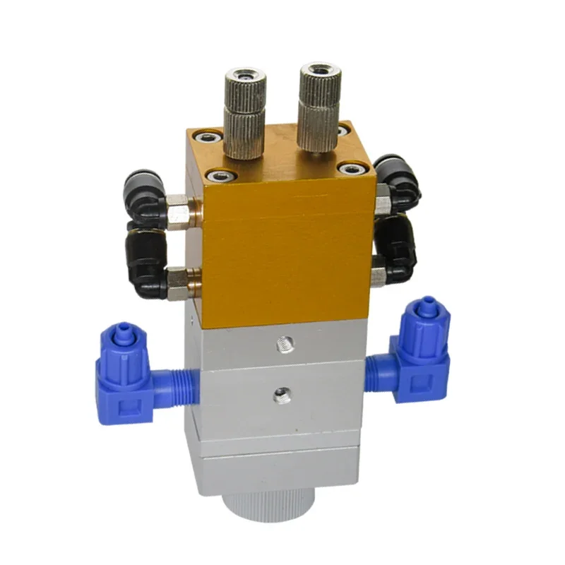 

DJF-26 Compound acting double cylinders AB glue dispensing Valve Large flow double liquid return suction dispensing valve