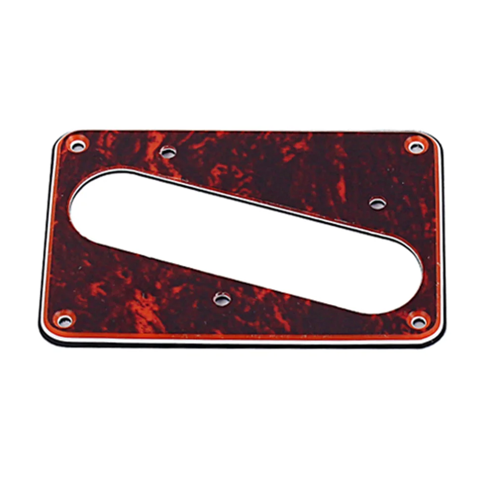 

Single Layer Guitar Pickup Cover Flat Base Humbucker Frame Mounting Ring for Bridge (Dark Red)