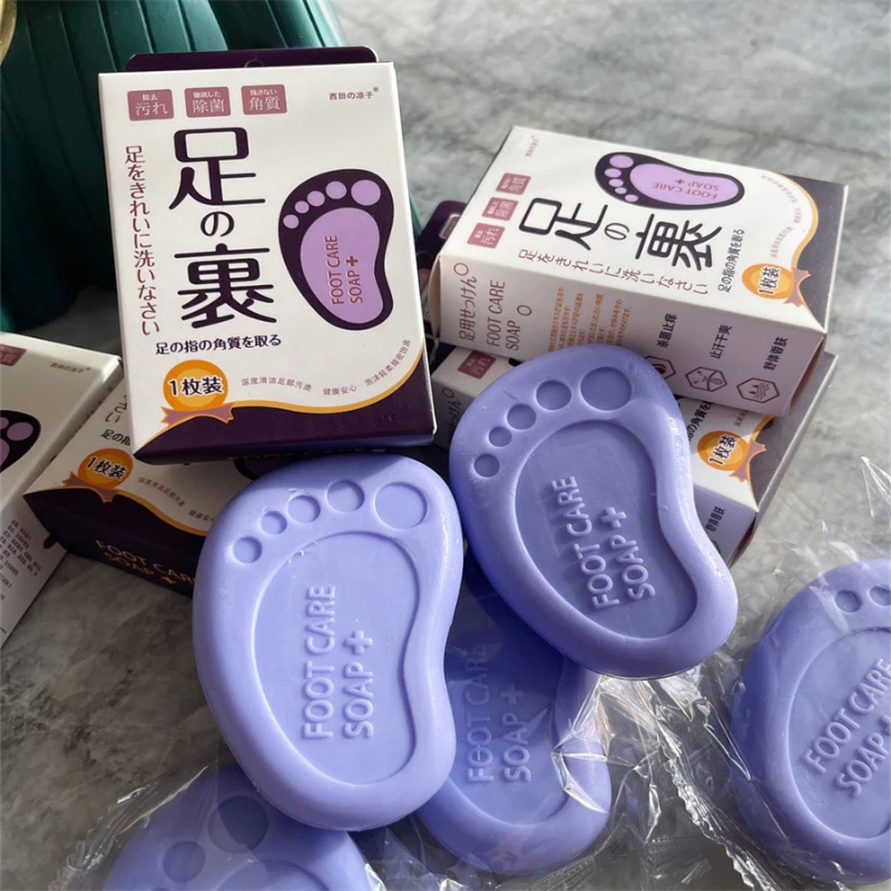 

Japan Care Foot Soap Antibacterial Anti-Itch Deodorant Anti-Sweat Blistering Peeling Foot Wash Soap Whitening Soap