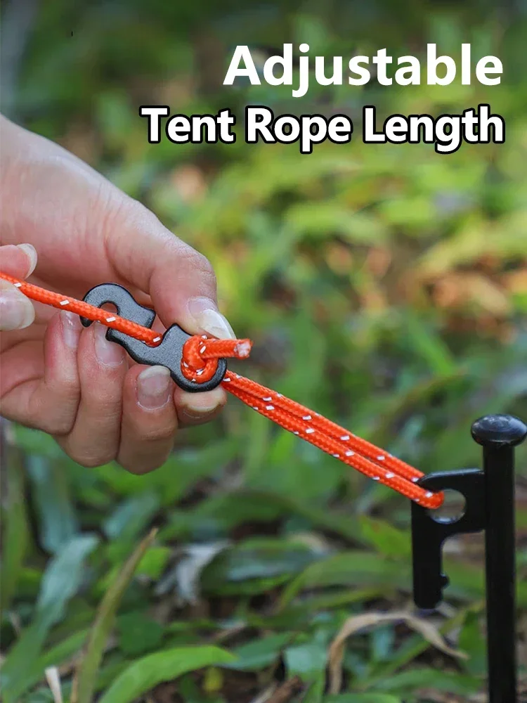 Adjustable Tent Rope Buckle 1/5/10pcs Aluminum S-type Wind Cord Buckle For Outdoor Camping Tents Accessories