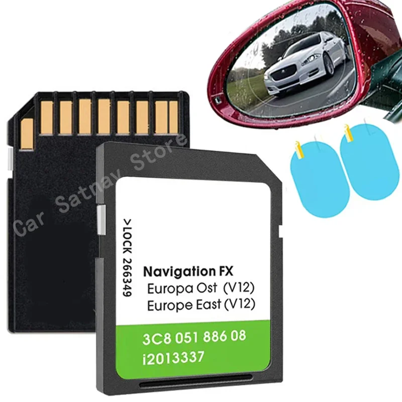 8Gb Sd Map Navigation Per Vw Rns 310 V12 East Europe Fx Ost Sat Nav Accessori Gps Road Card