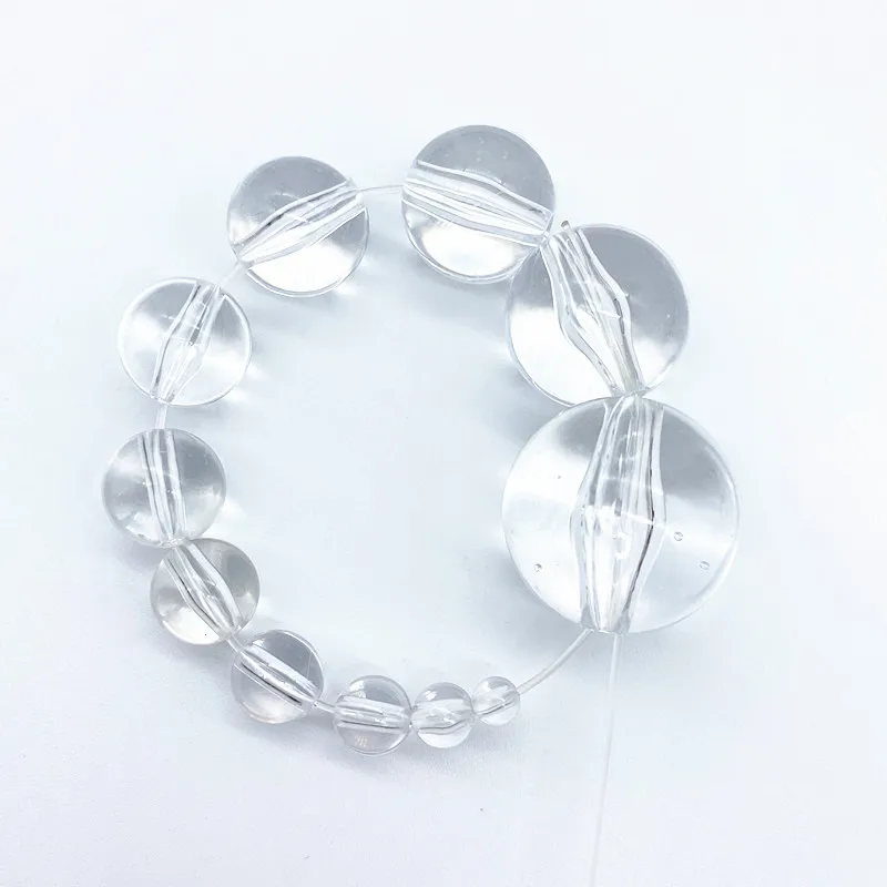 New 6 mm --30 mm acrylic transparent Pearl homemade necklace jewelry handmade DIY woven bracelet beaded ornaments