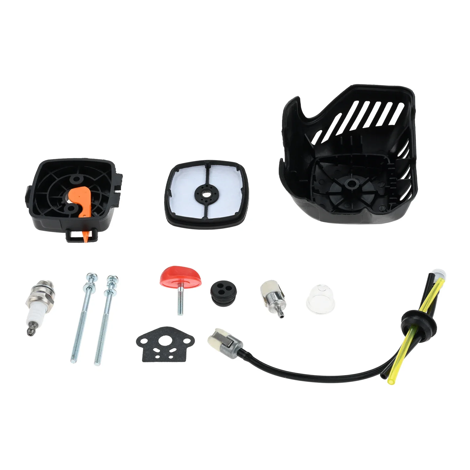 Kit Filtro Aria E Candela Per Motori Rasaerba - Include Spugna Gialla, Candela LT7 E 2 Molle - Compatibile Briggs & Stratton - Foto 3