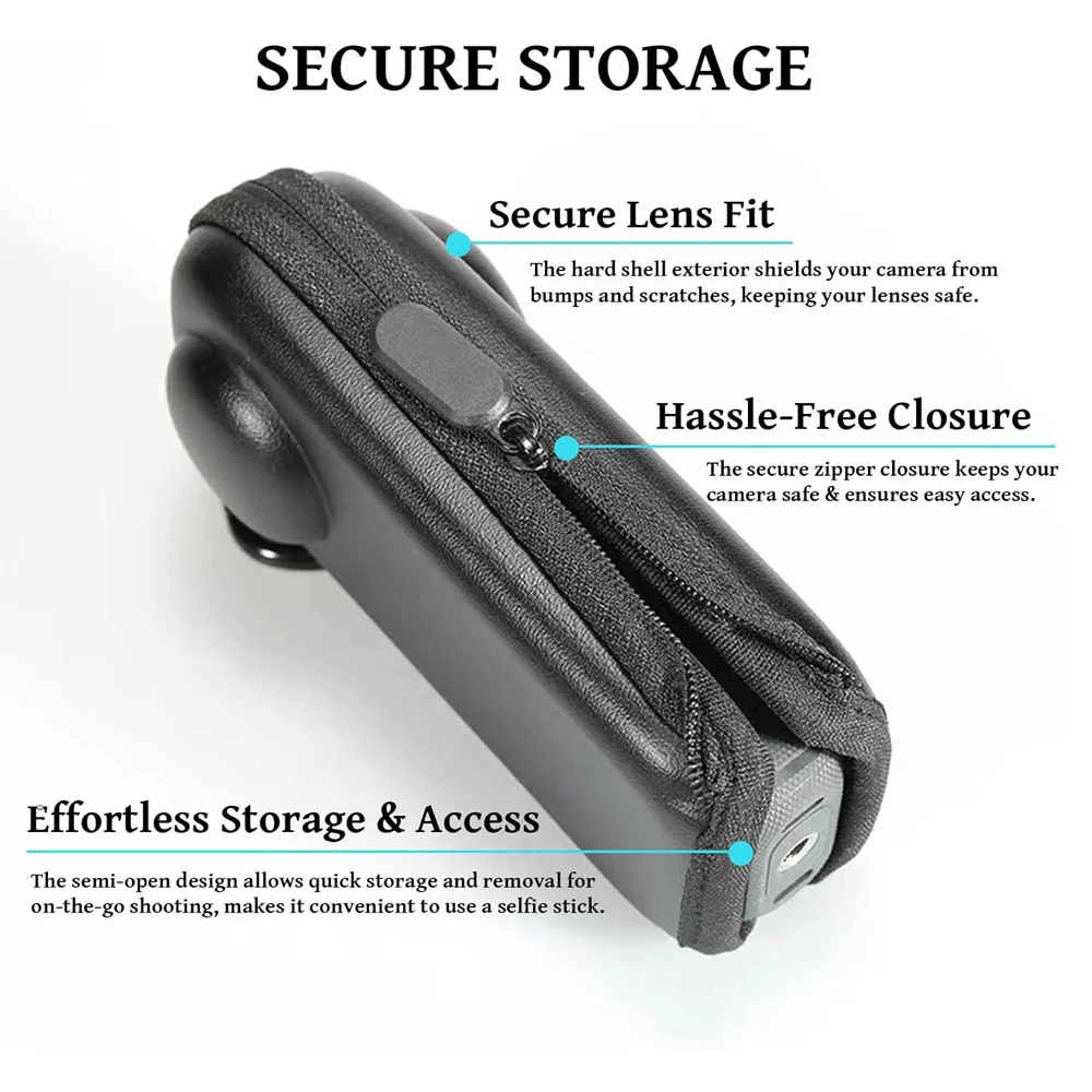 X5/X4/X3 Storage Bag Travel Mini Protective Carrying Case Hard Shell Portable Box For Insta360 X5 X4 X3 360 Camera Accessories