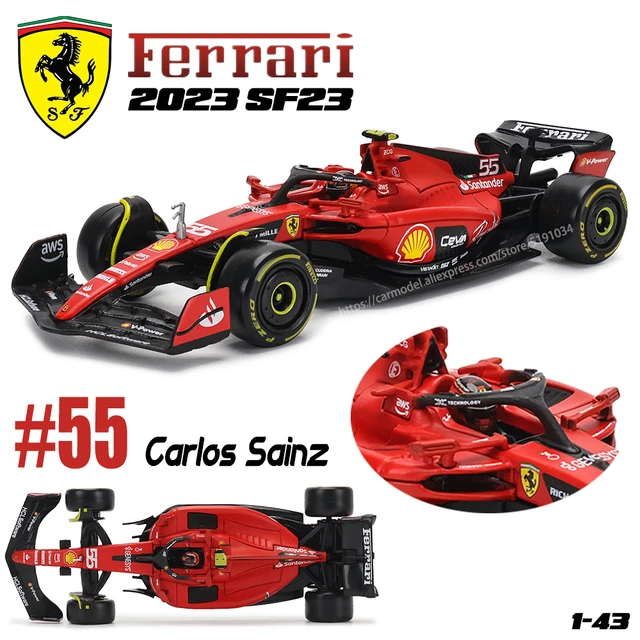 Carlos Sainz F1 Model Car Ferrari 2023 1/43 Bburago