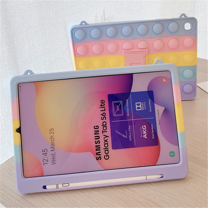 Силиконовый чехол с подставкой для Samsung Galaxy Tab S6 Lite 10 4 дюйма | Компьютеры и офис