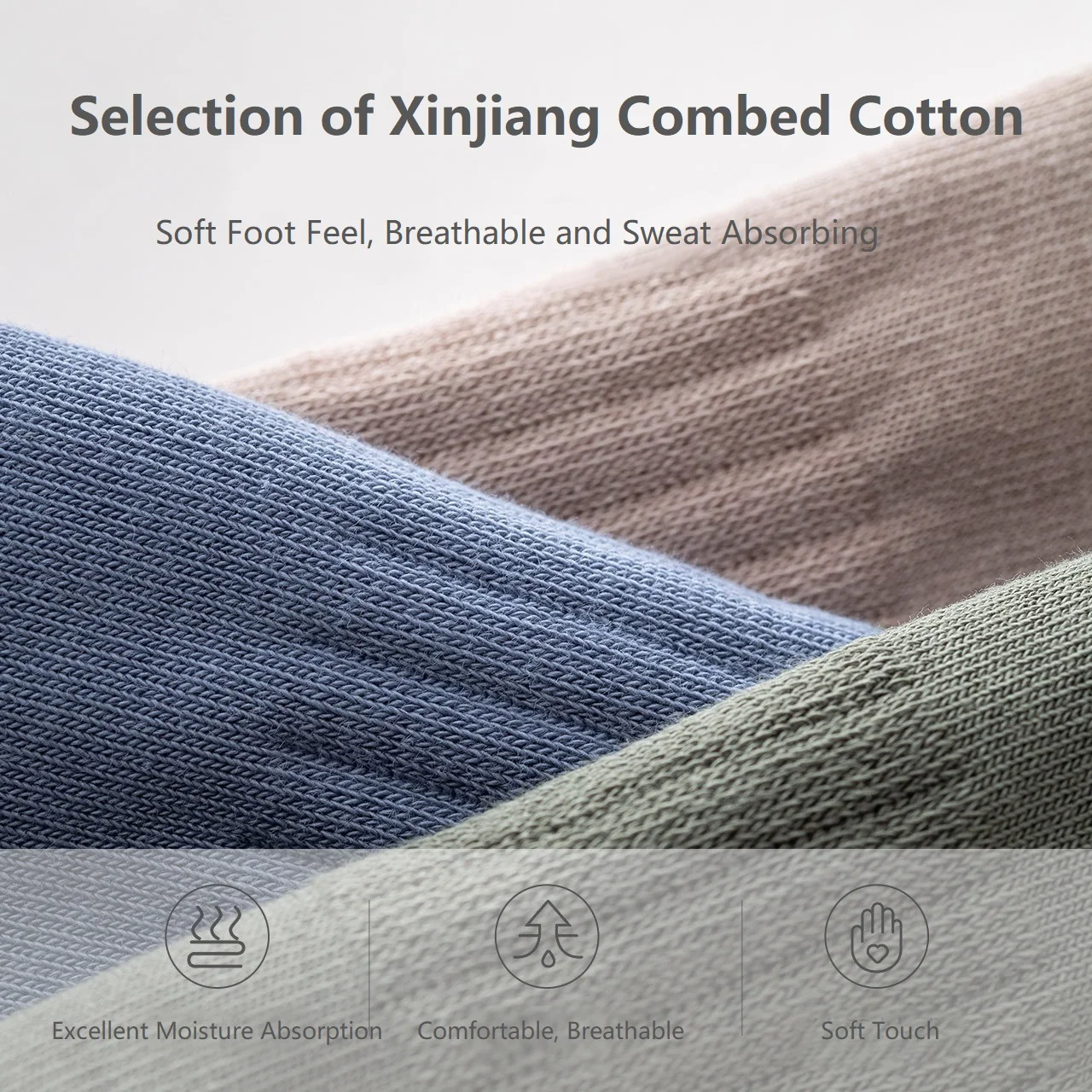 Caramella-Men's Short Cotton Socks, Black, White, Colorful, Middle Tube, Breathable, Spring, Autumn, Summer, Wholesale, CM530457