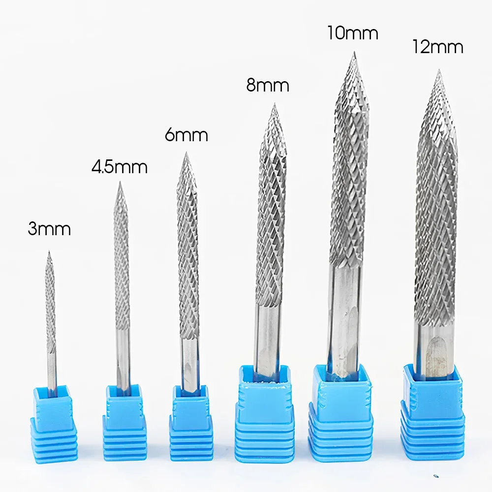 

Solid Carbide Cutter Rotary Burrs 6 Size Shanks Carbon Steel Drill Bit Pneumatic Drill Bit Patch Plug Tire Repair Tool