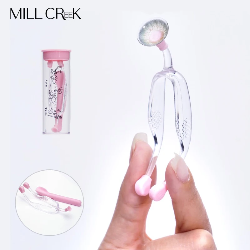 1Pcs contact lenses tools inserter remover plastic soft tip tweezer stick
