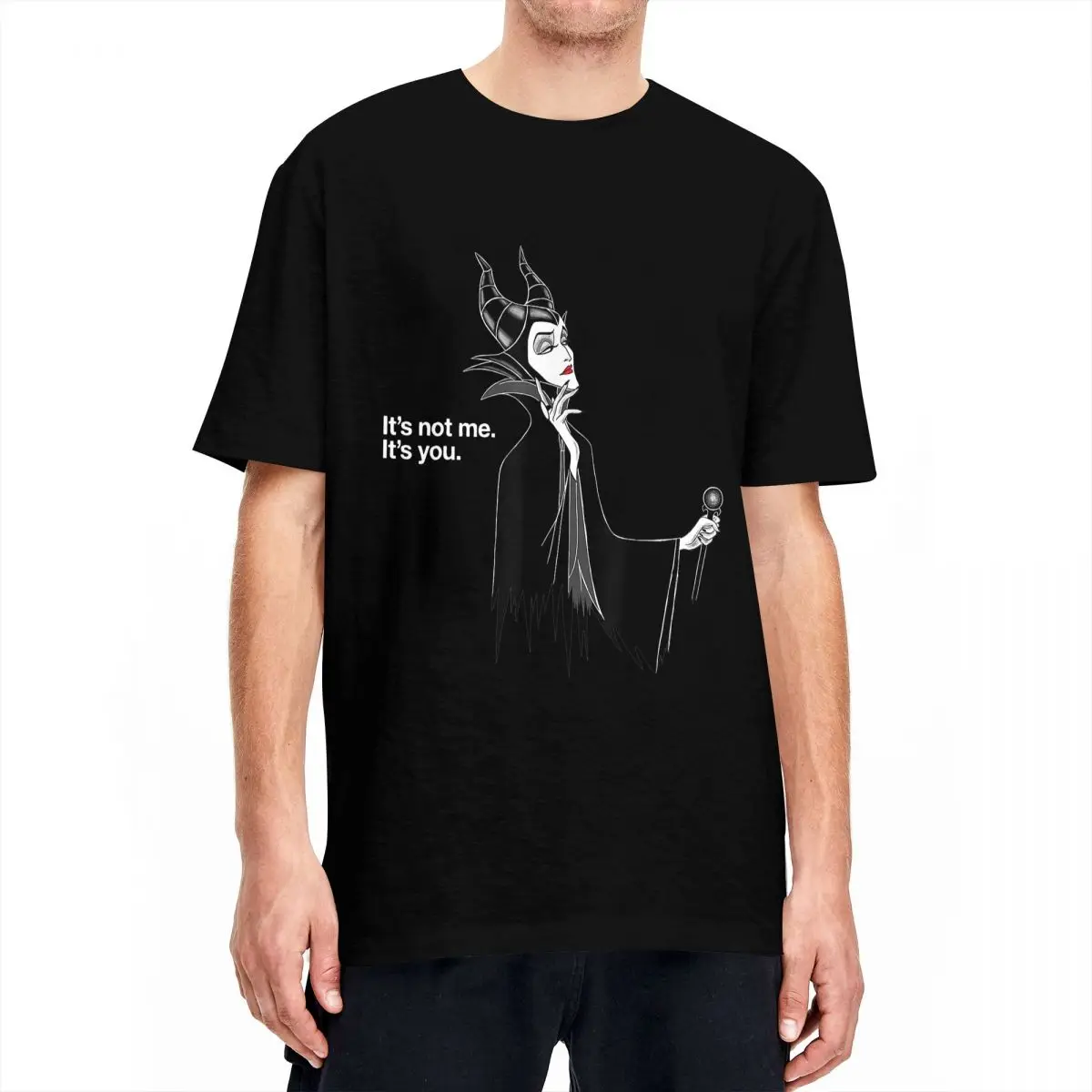 Cattivi Maleficent It'S Not Me It'S You T Shirt Uomo Donna T-Shirt In Cotone Girocollo Cartoon Tee Shirt Manica Corta Top 6Xl