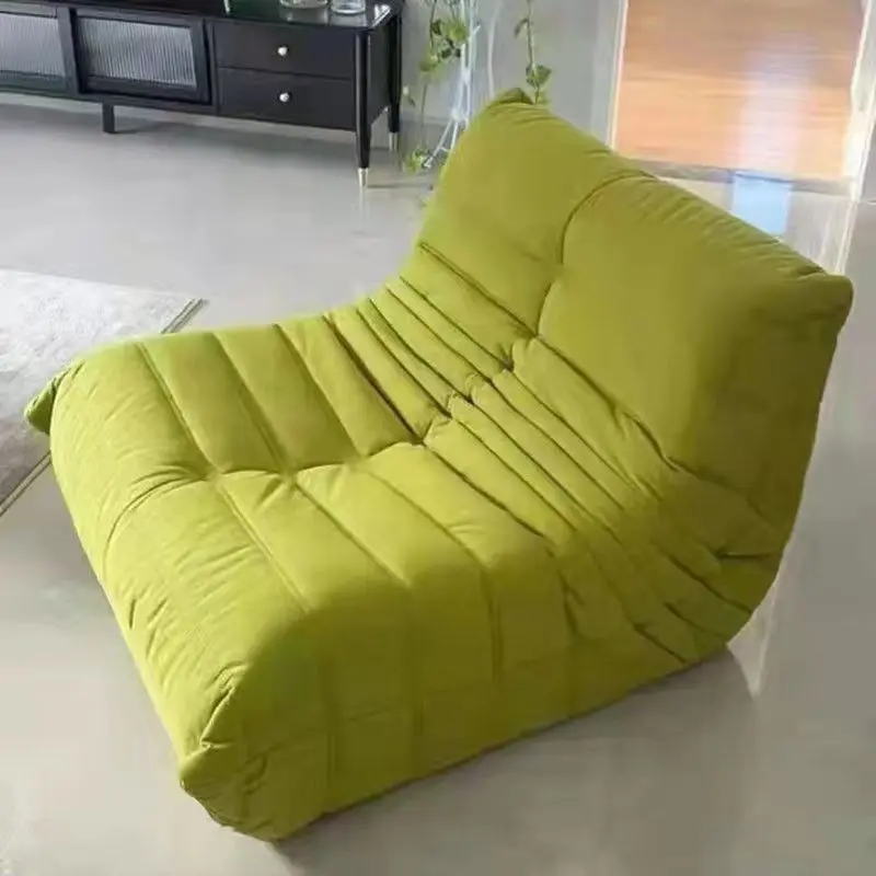 Single Seated Foam Sofa Armless Floor Sofa Lazy Couch Living Room Bedroom Balcony Leisure Chair Reading Chair Fireside Chair